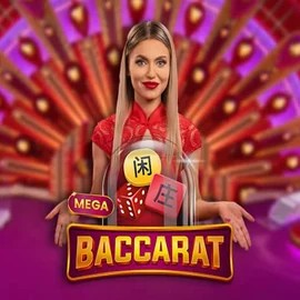 Mega Baccarat logo by Pragmatic Play NomaSpin Casino